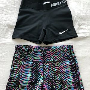 X2 Nike Women's Dri-fit Pro black lux 3” Shorts S